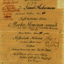 Vorlesungsankündigung von Samuel Hahnemann